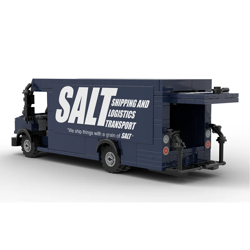 نموذج مركبة حضرية Moc بناء الطوب وحدات Utilimaster خطوة فان نموذج التكنولوجيا كتل عيد الميلاد لتقوم بها بنفسك لعبة هدية البناء #4