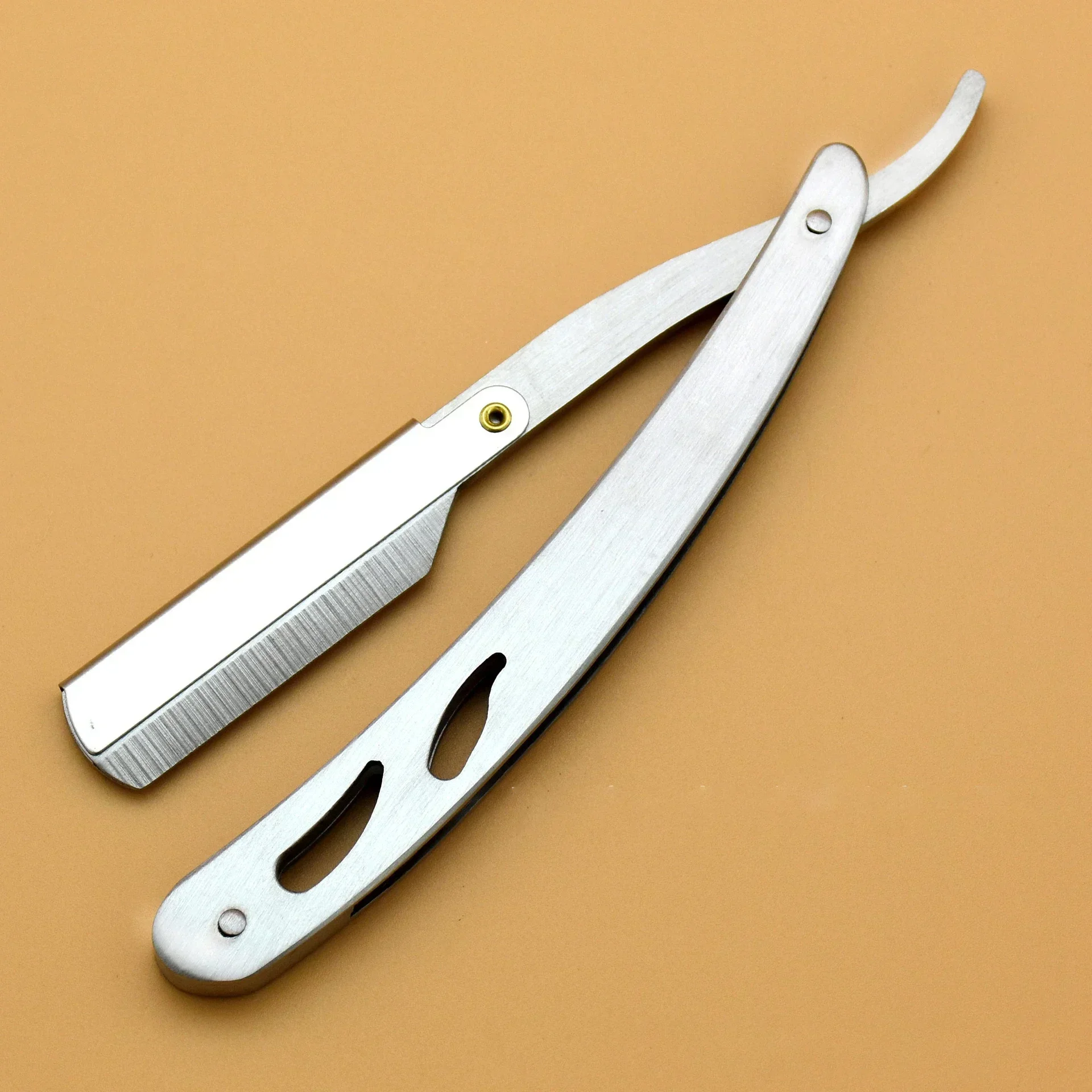 

Men Manual Shaving Razors Barber Safety Razor Straight Edge Stainless Steel Sharp Shaving Razors Barber Knife Beard Shaver Tools