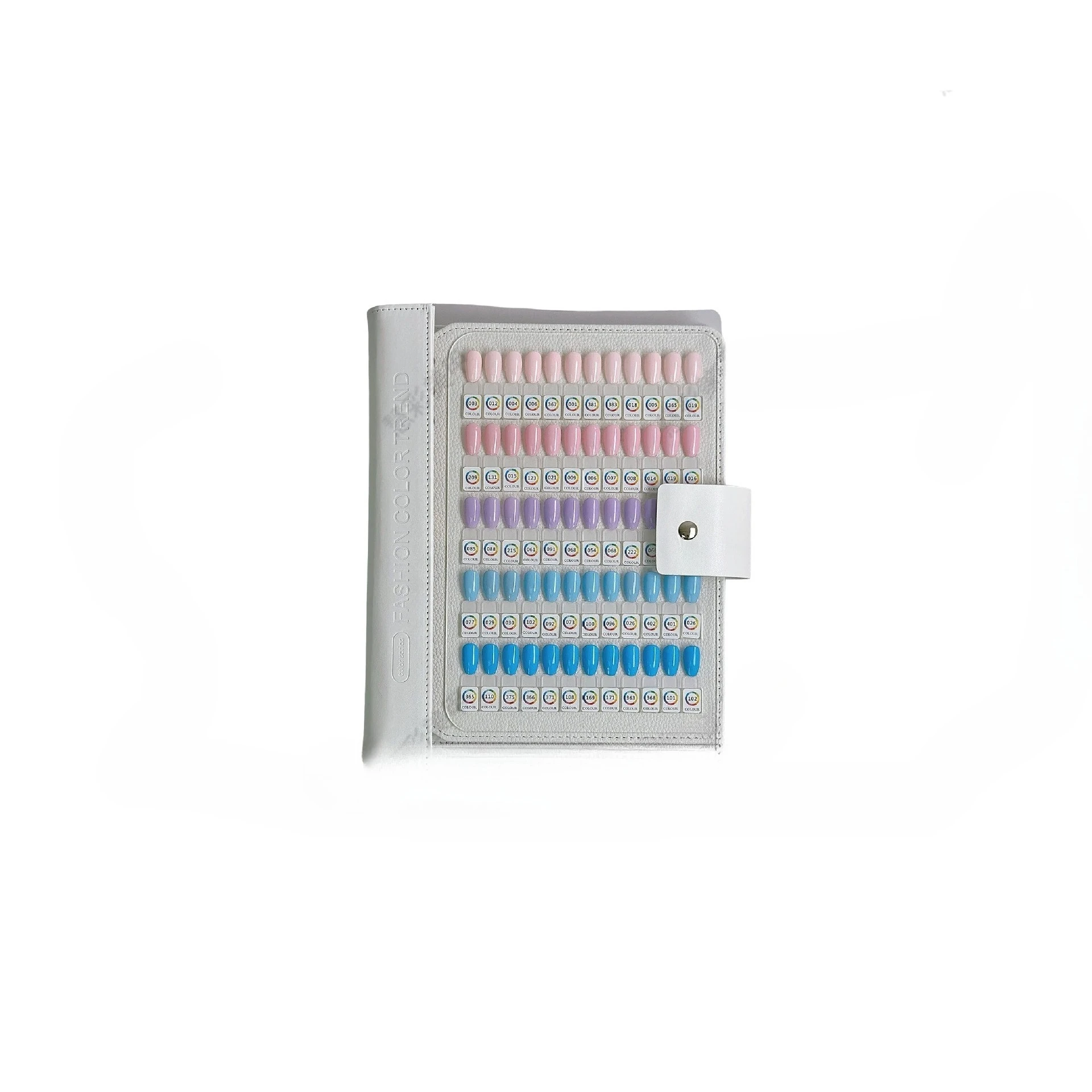 Magnetic Portable Nail Swatch Display Board Commercial Beauty Nail Tip Sample Presentation Tool