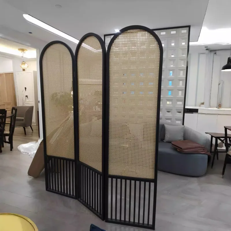 

Partition folding mobile customization simple modern restaurant folding screen entry occlusion