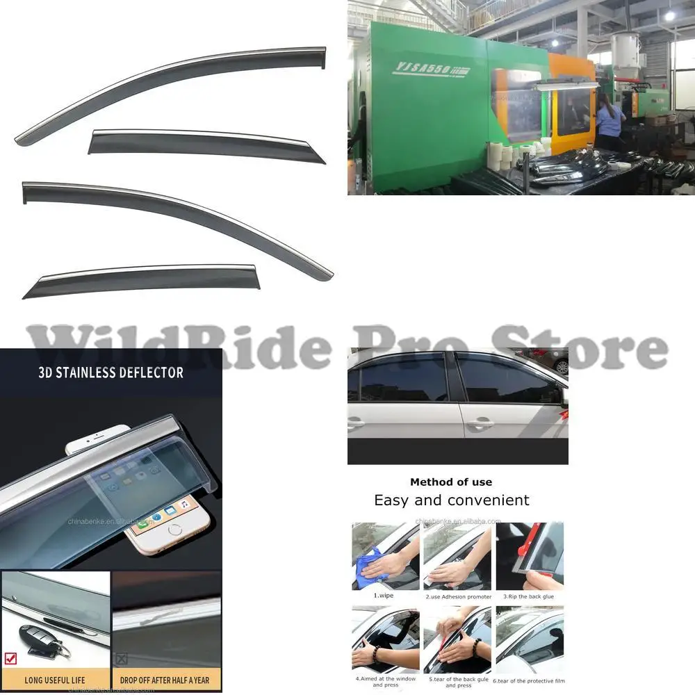 

1 set Car Window Sun Visor Wind Deflector Vent Shade for OPEL CORSA E 2014
