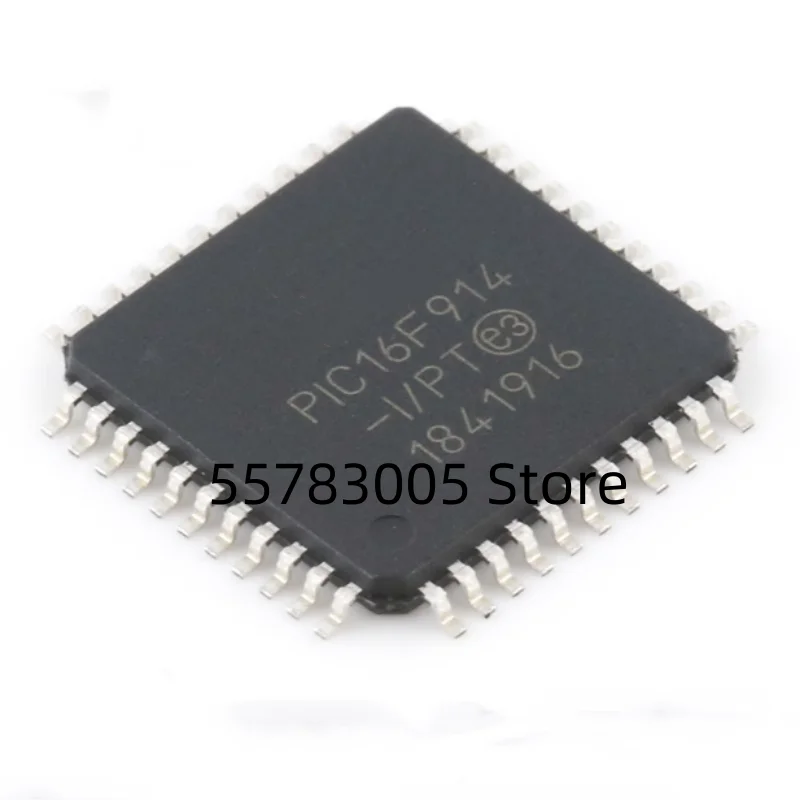 10PCS New PIC16F914-I/PT  TQFP44 Microcontroller chip IC