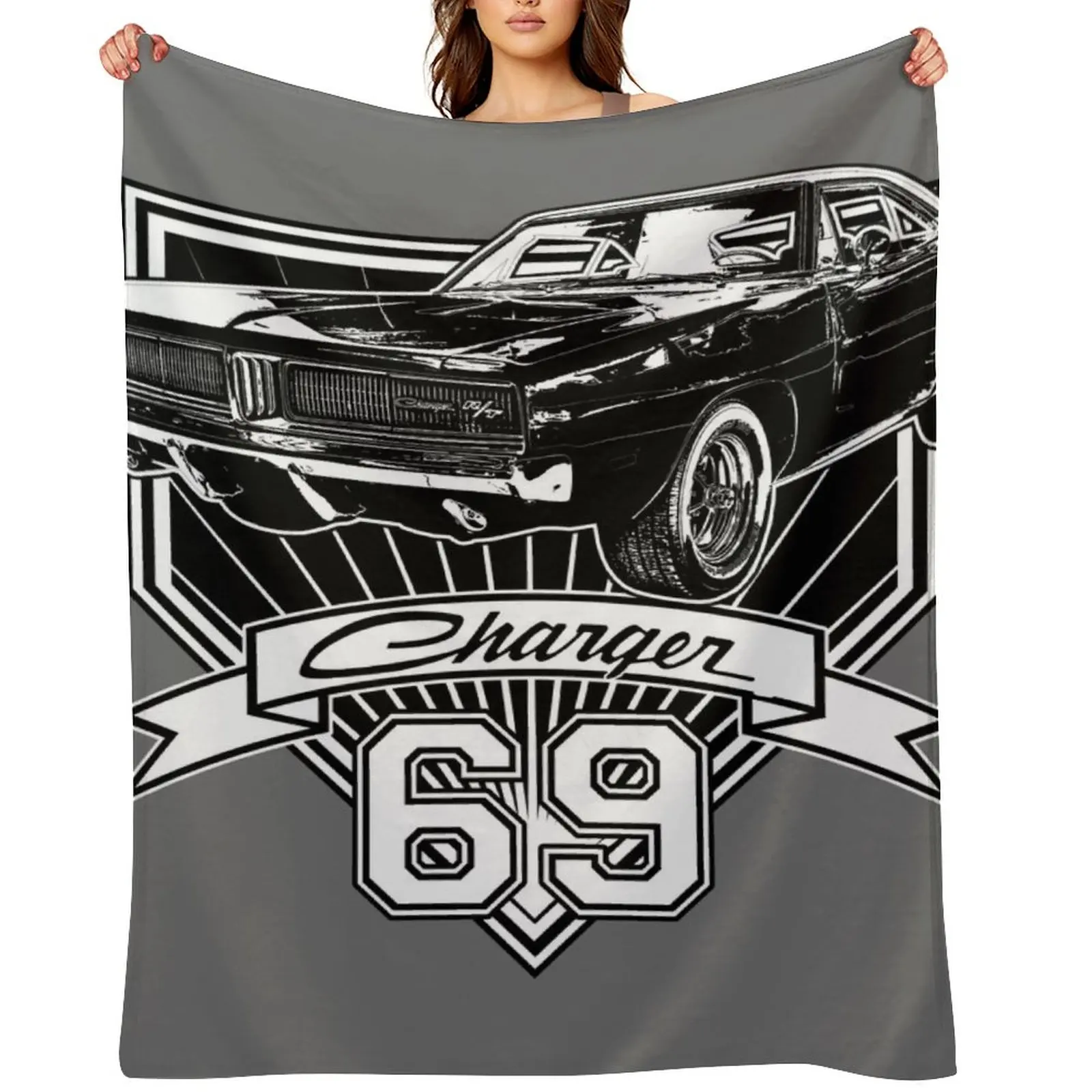 

1969 Charger Throw Blanket Soft Plaid Summer For Decorative Sofa Blankets Sofas Of Decoration Blankets