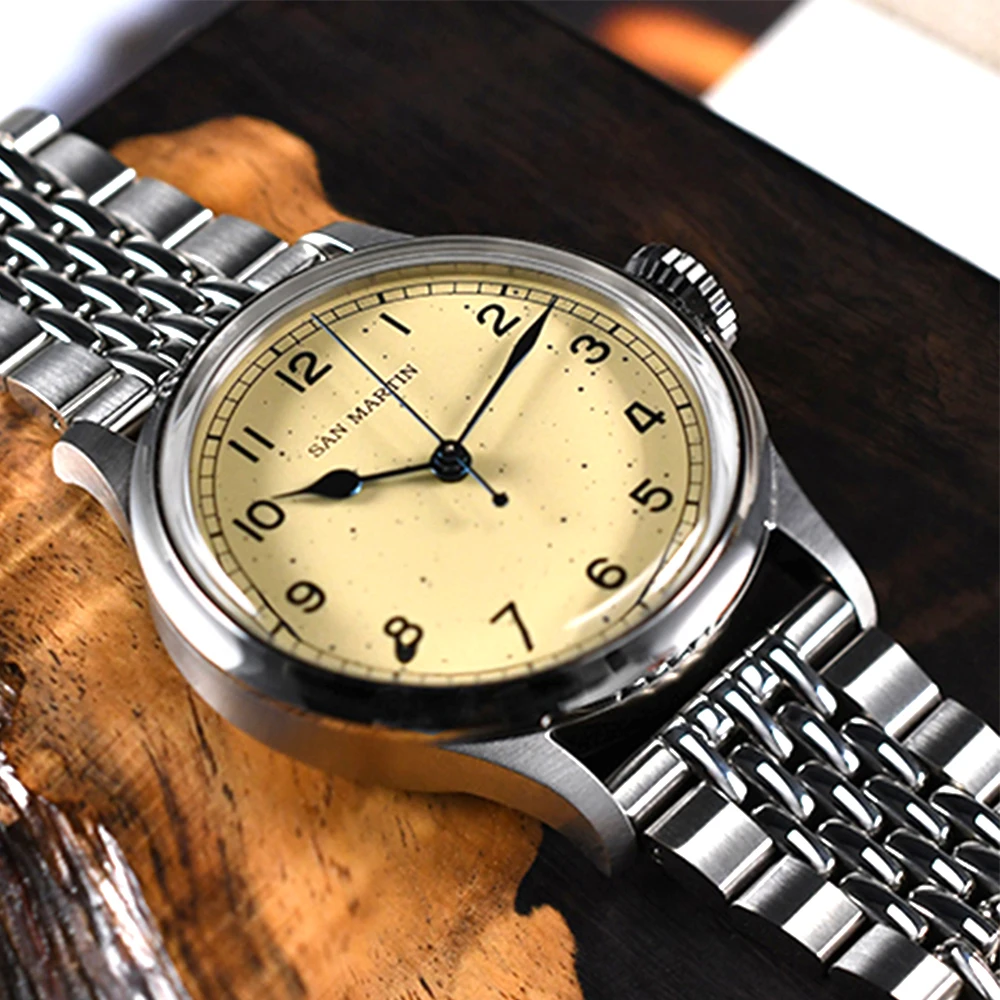 San Martin orologio braccialetto di riso nuova chiusura regolabile Fly adatta per 20mm cinturino in acciaio inossidabile 316L di dimensioni universali parte orologi