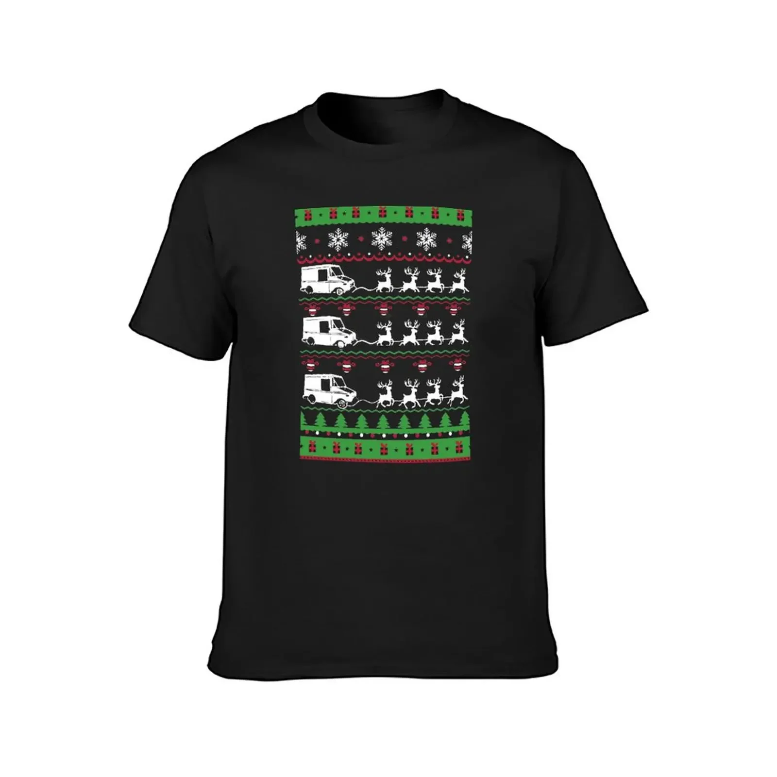 Mail Carrier Ugly Christmas Sweater Funny Gift T-Shirt new edition blanks tees sweat Men's t-shirts