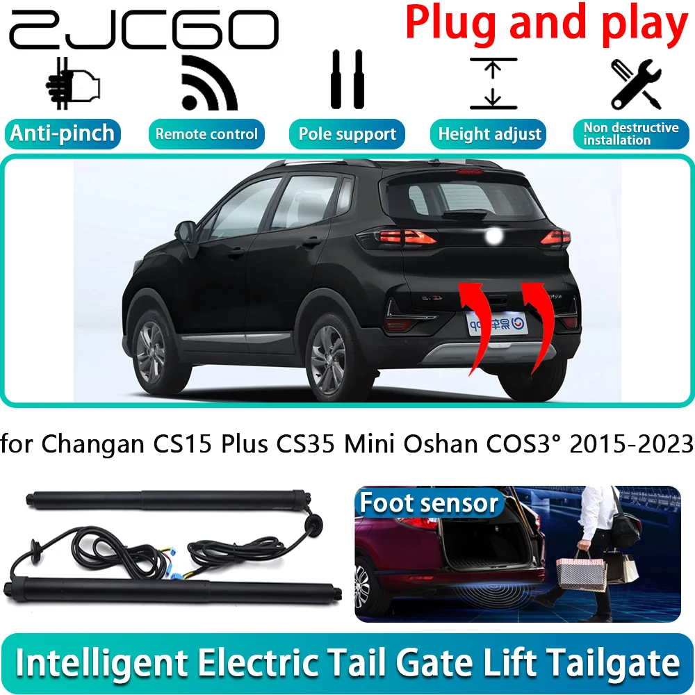 ZJCGO for Great Wall Haval H9 2014-2023 Car Electric Powered Tailgate Power Liftgate Automatic Tailgate System With Foot Sensor
