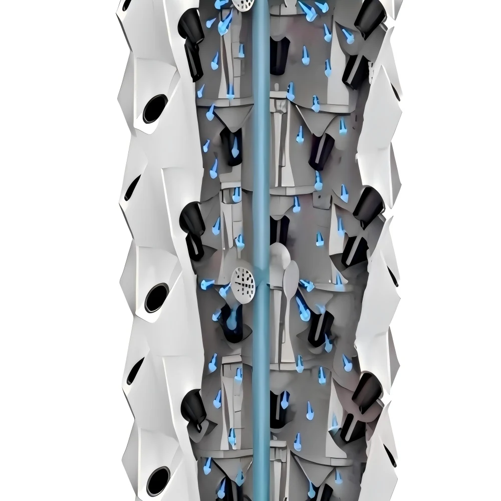 6， 8，10  Layers customized Farm Greenhouse Hydroponic Growing System Vertical Pineapple Tower for Vegetables