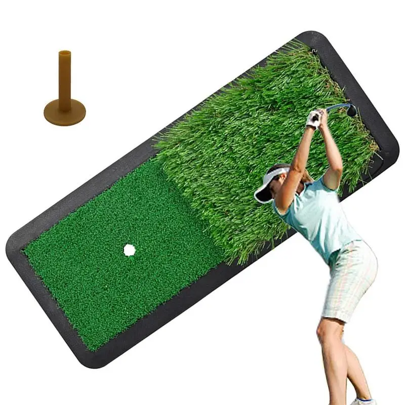 

Golf Training Mat For Swing 7.87x19.29 Inches Golf Hitting Net Systems Artificial Turf Training Pad For Indoor Golf Training