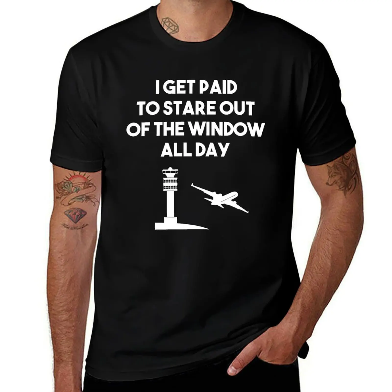 

I get paid to stare out of the window all day T-Shirt cotton t shirts high quality t shirts designer T-Shirt