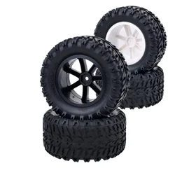 ZD Racing 1/10 RC 112mm Wheel Tires Rubber Tyre 12mm Hub Hex for 1:10 RC Car Short Course Monster Truck Truggy
