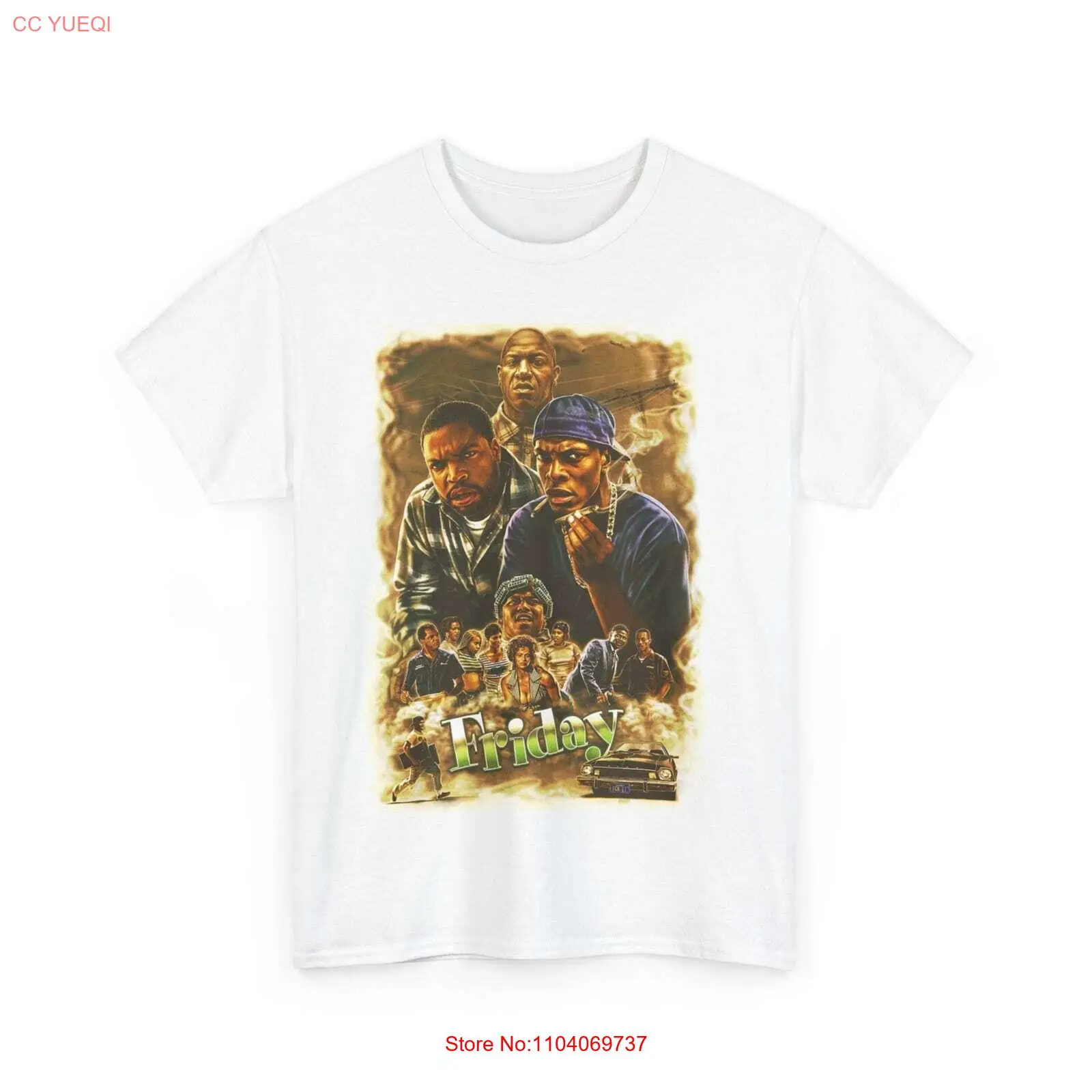 Friday Movie Ice Cube Chris Tucker Fitter T shirt Unisex Heavy Cotton Tee