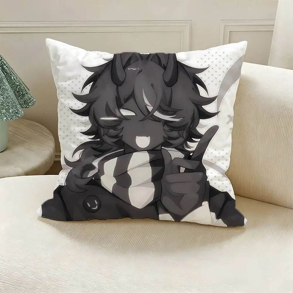 T-Twixxel Game Polyester Printed Pillow Cover Square 30 35 40 45 50 55 cm Soft for Sofa Bed Car Home Decor