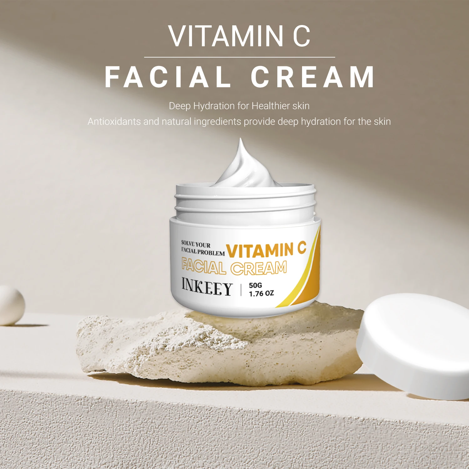 Vitamina C Creme Facial Clareamento Da Pele Creme Removedor De Manchas Escuras Anti-Rugas Anti-Envelhecimento Hidratante Facial Cuidados Com A Pele