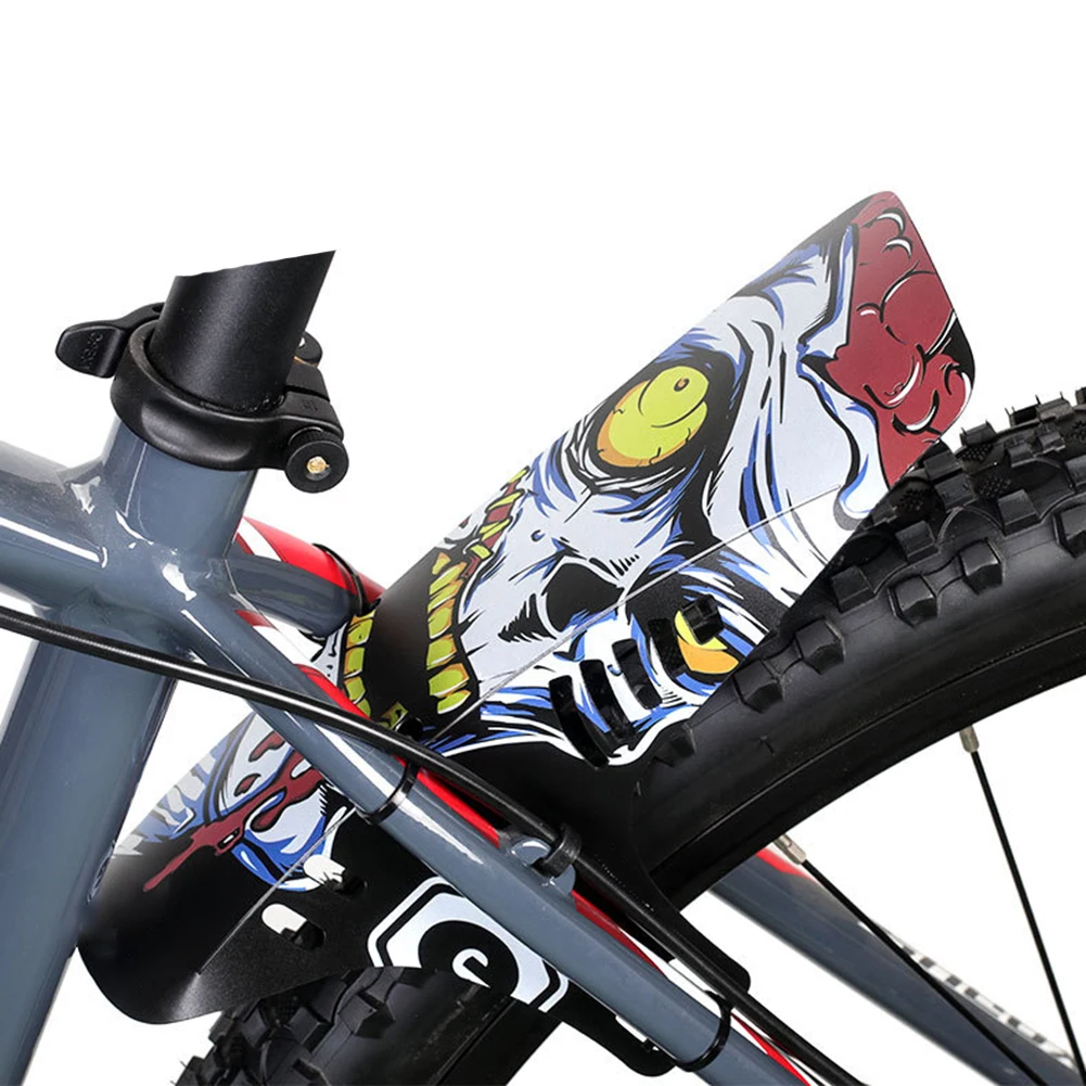 Colorful MTB Mountain Bicycle Fenders Front/Rear Tire Wheel Fenders Carbon Fiber Mudguard Bike Road Cycling Fix Gear Accessories