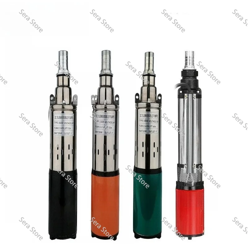 12V DC Solar Pump 24V Deep Well Submersible Irrigation Garden Family Agriculture DC Screw Pump