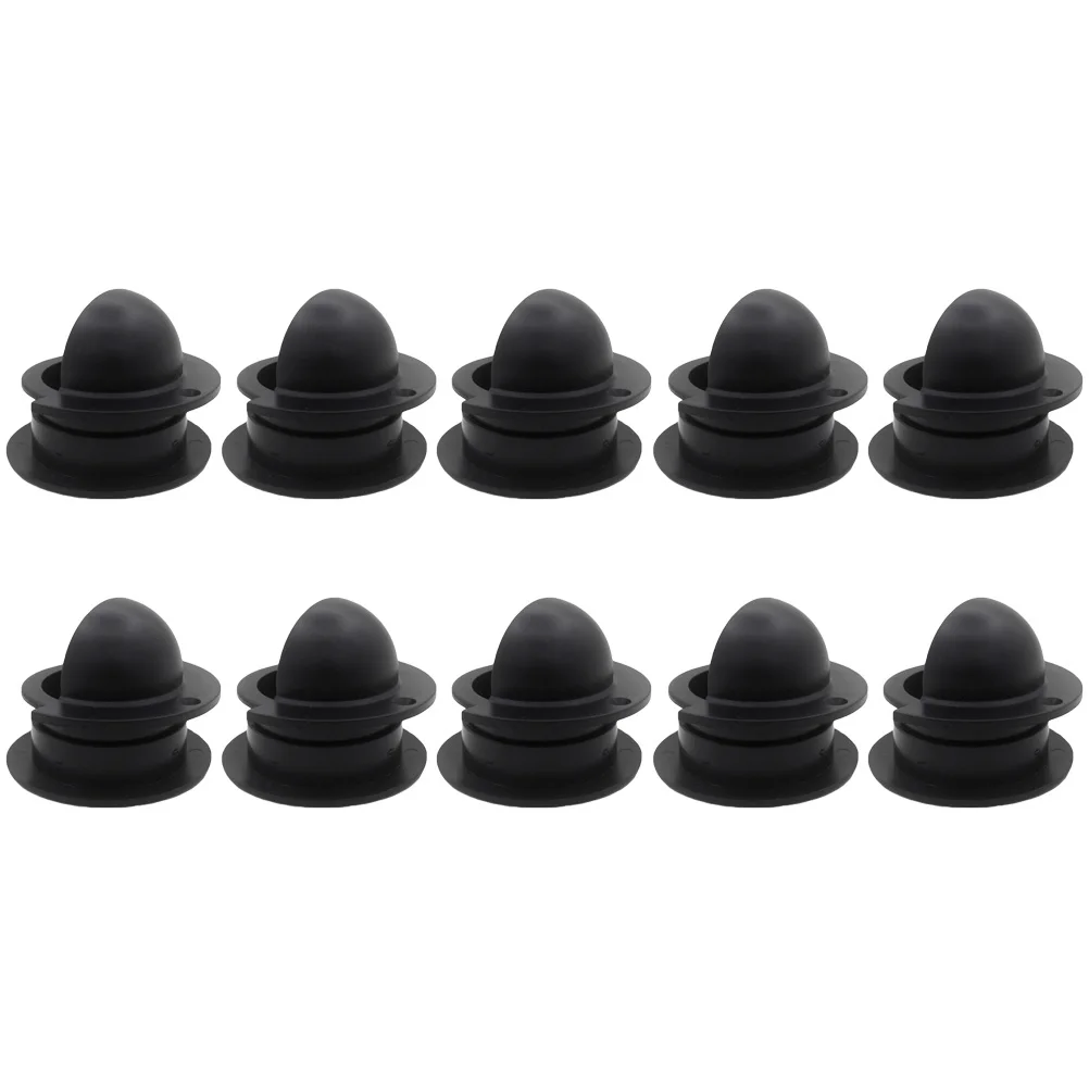 

10PCS Foosball Machine Accessories Durable Odorless Black Plastic Cup Entry Dish for Table Football Replacement Parts