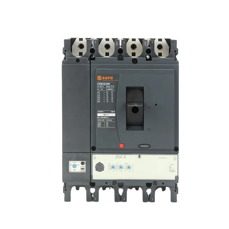 MSLong Life-time NSX630 4p MCCB 250A 300A 320A 350A 400A 500A 630A Moulded case Circuit Breaker