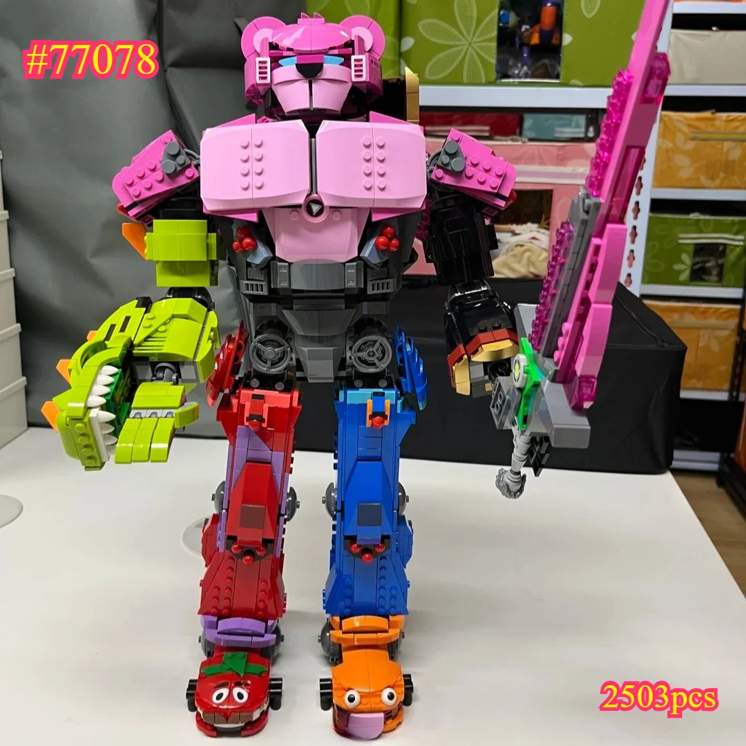 

Набор строительных блоков Puppet Mech Model 77078, совместимый с деталями Lego, подходит для рождественских подарков, 2503 детали.