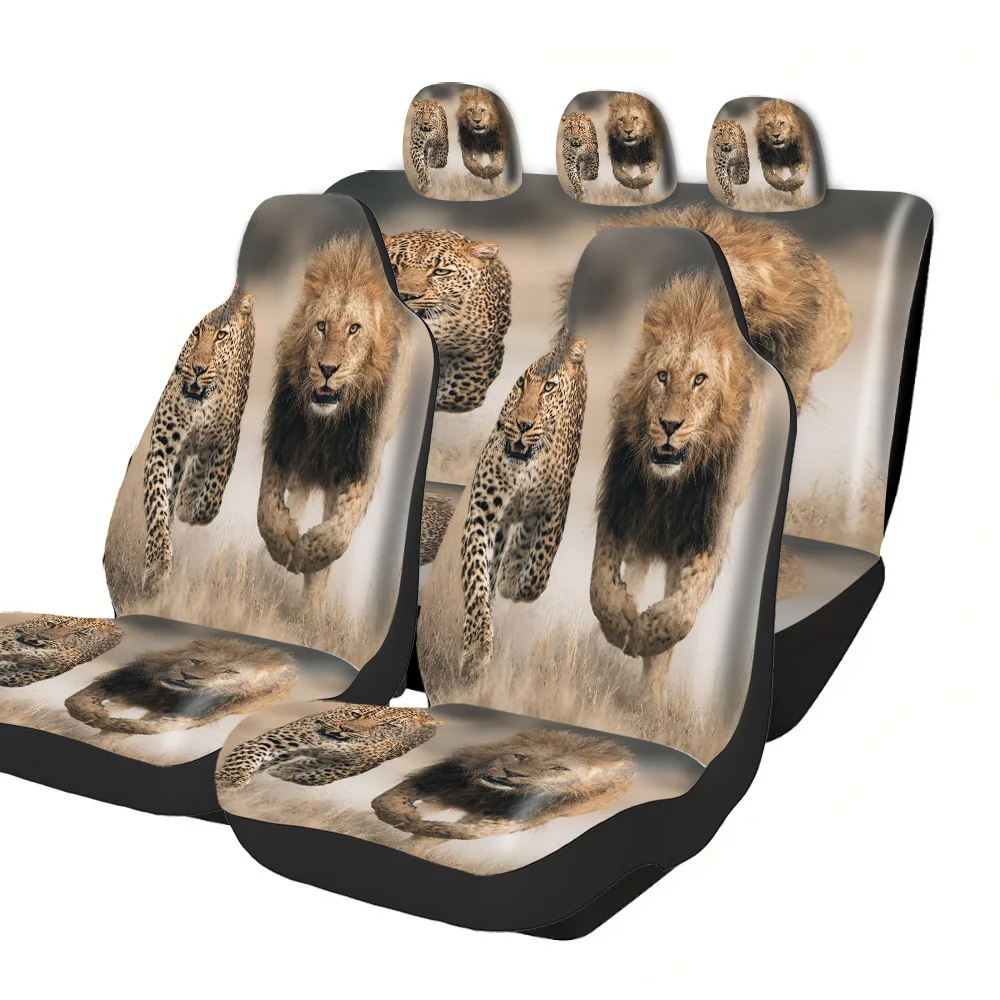 Car Seat Covers Designed For Halloween, Christmas, New Year, And Easter, Making A Great Gift For Friends. Featuring A Lion And L