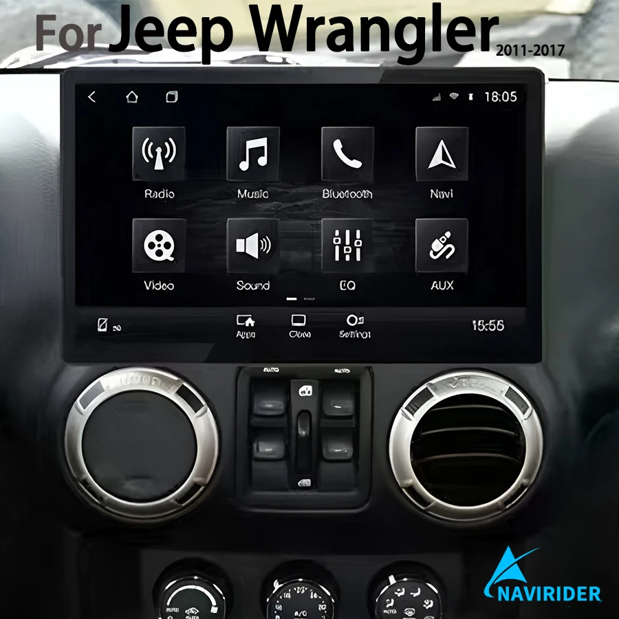 

1920*720 Screen Android 13 Autoradio CarPlay Car Multimedia Video Player 13.6inch For Jeep Wrangler 2011-2017 GPS Radio Stereo