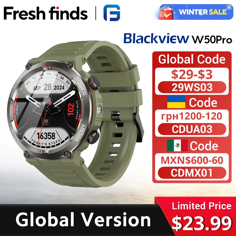 [World Premiere] Blackview W50 Pro Smartwatch 1.45