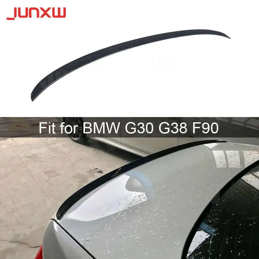 

5 Series Carbon Fiber Rear Spoiler Boot Wings for BMW G30 G38 F90 Sedan Spoiler 2017 2018 MP Style Car Trunk Spoiler