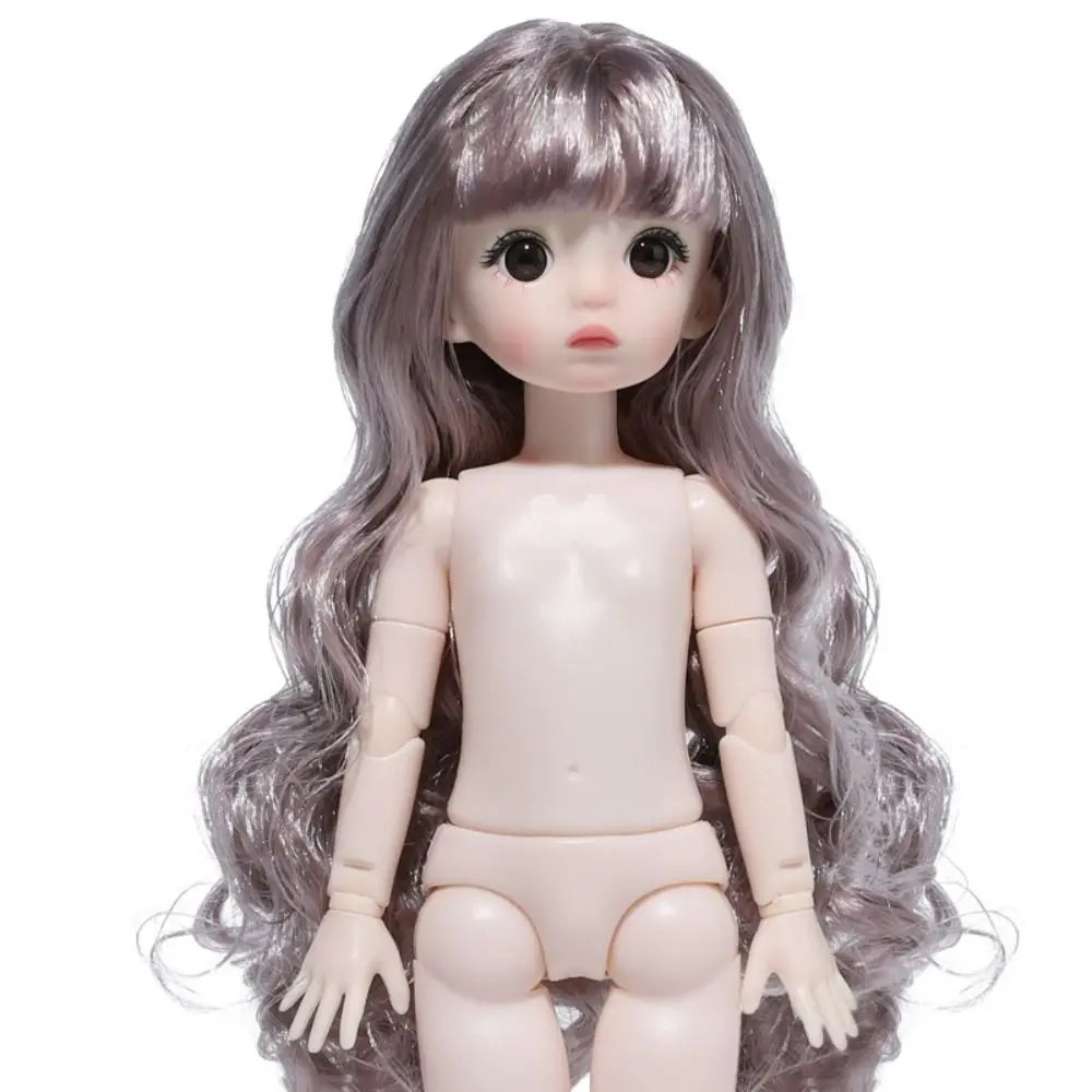 

Beautiful 1/6 BJD Movable Joint Doll Body Toys Moveable Nude 22 Ball Jointed Doll Kawaii DIY Doll Head with Hair Toddler