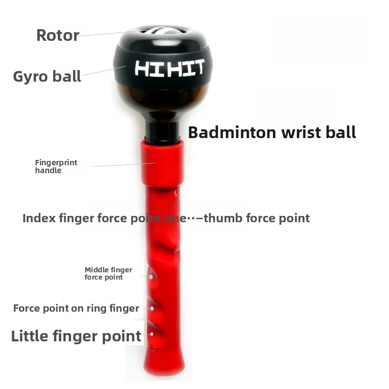 

Мяч для тренировки силы пальцев и запястий с ручкой для бадминтона