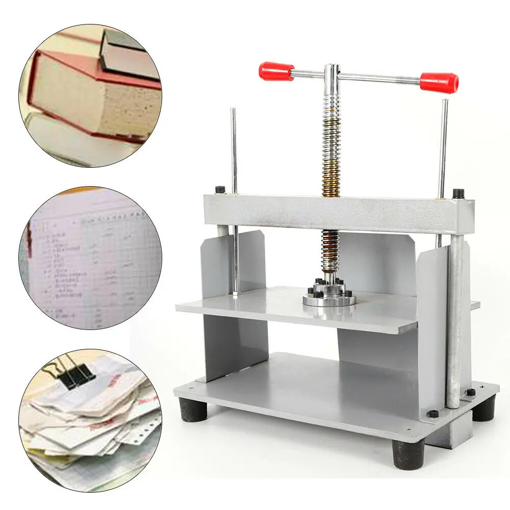 A4 Flat Paper Press Machine Steel Manual Book/Receipt Flattening Nipping Machine