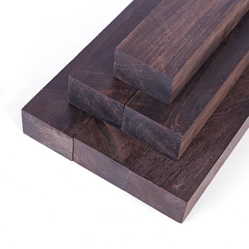 Materiales de madera de sándalo púrpura y ébano de alta densidad para tallado DIY, para calabazas, mangos de arco, cuentas de Buda y creaciones artesanales