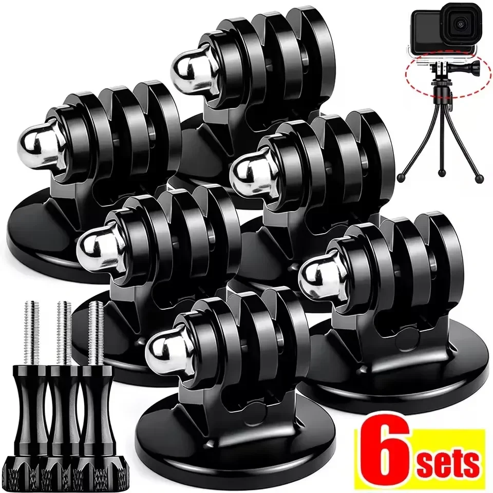 1-5Sets Action Camera Tripod Mount Adapter 1/4