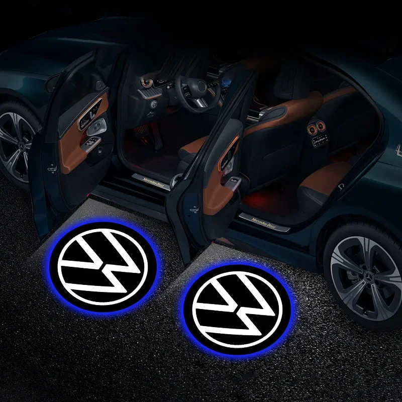 2 Stück Willkommenslicht Autotür-Projektorlampen Zubehör für VW CC Polo Golf 4 5 6 7 MK7 MK5 MK4 MK6 Transporter – Detail 14