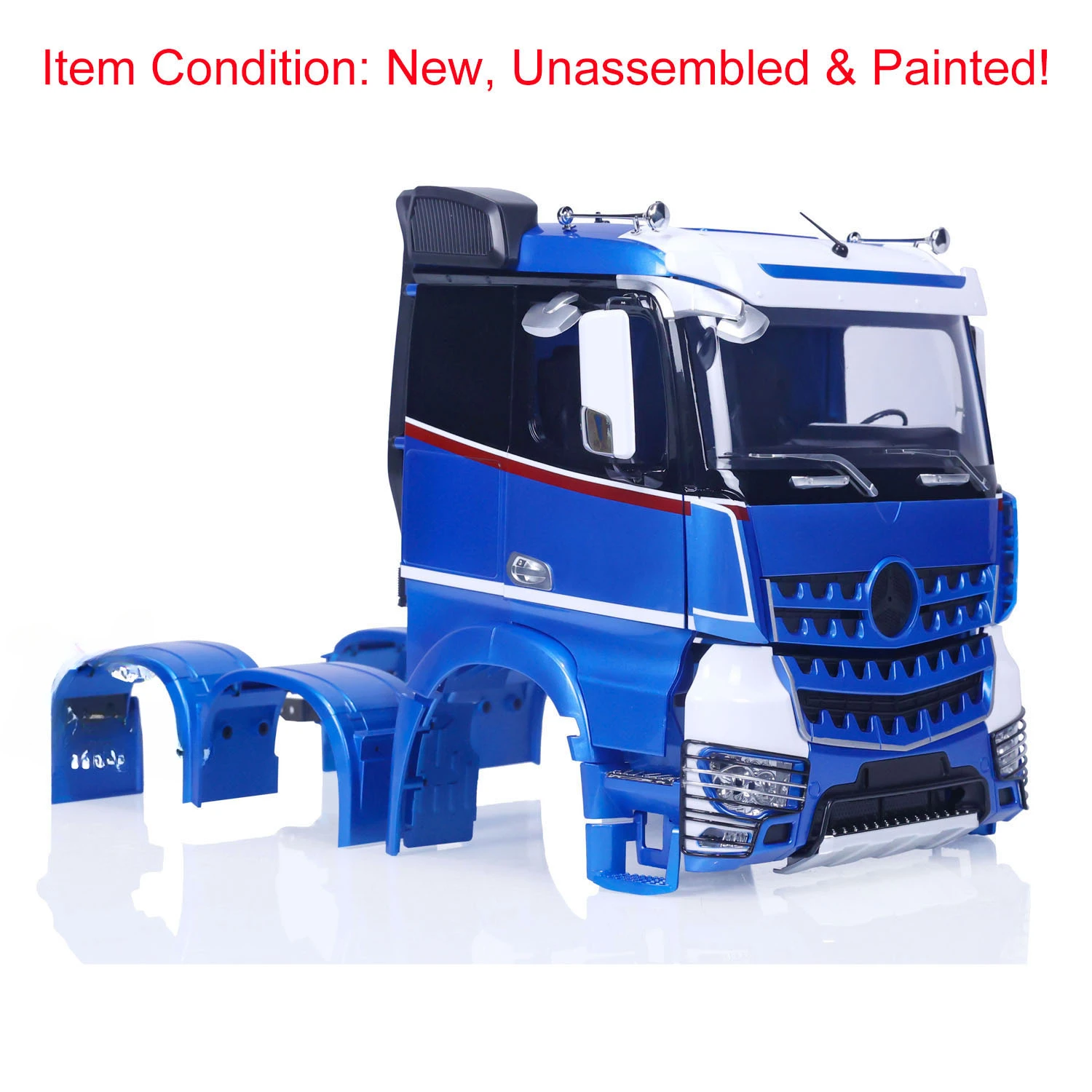 DIY Customized Painted Plastic Cabin Car Body Set for Toys 1/14 6x6 RC Tractor Truck 6X4 Car Vehicle Model