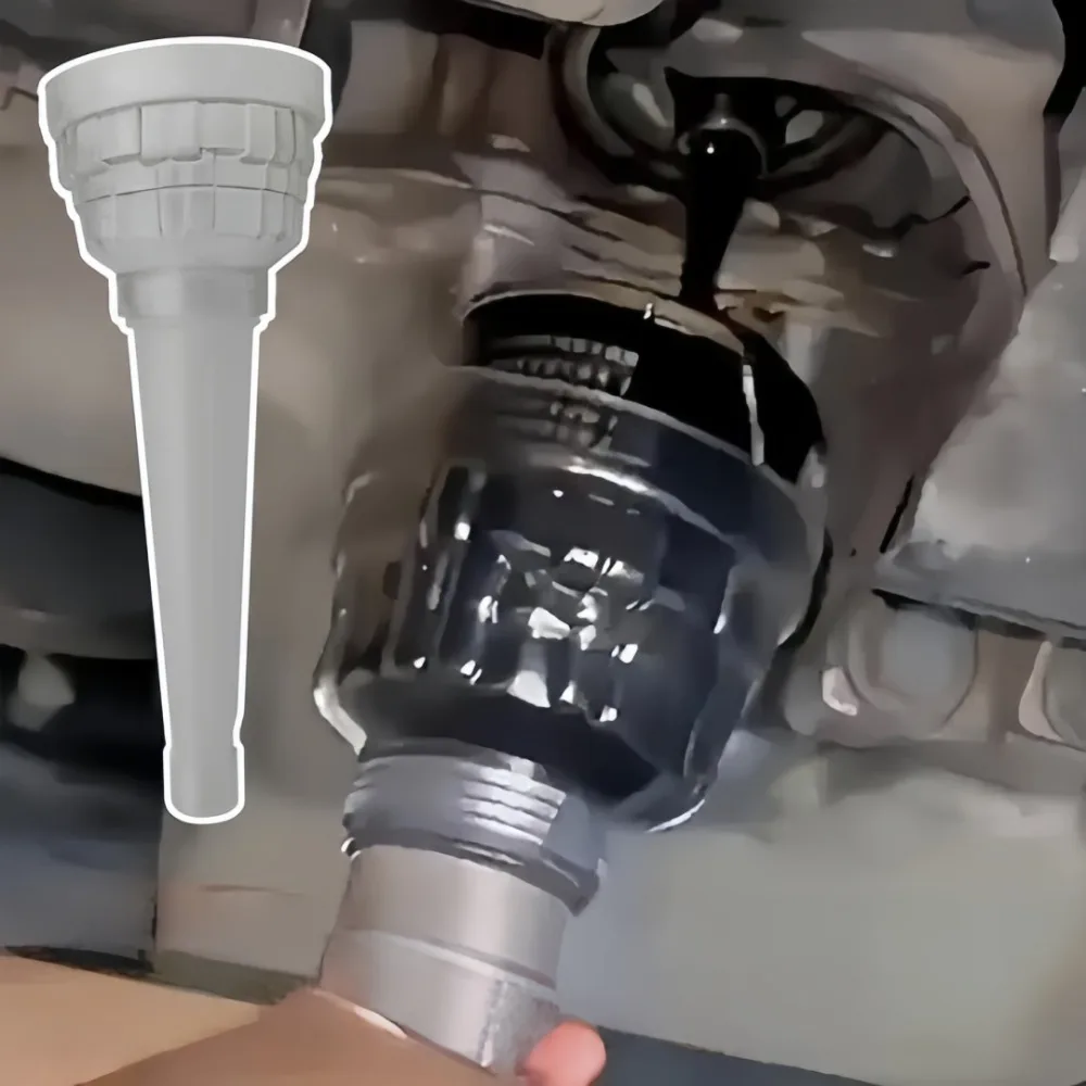 

Anti-scald Automotive Oil Filter Removal Tool Plastic Funnel Oil Change Part Leak Proof Design Multifunctional Car Repair Aid