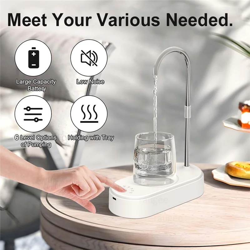 

A69M-Water Bottle Pump Desktop Electric Water Dispenser Type-C Charging Portable Automatic Desktop Water Pump