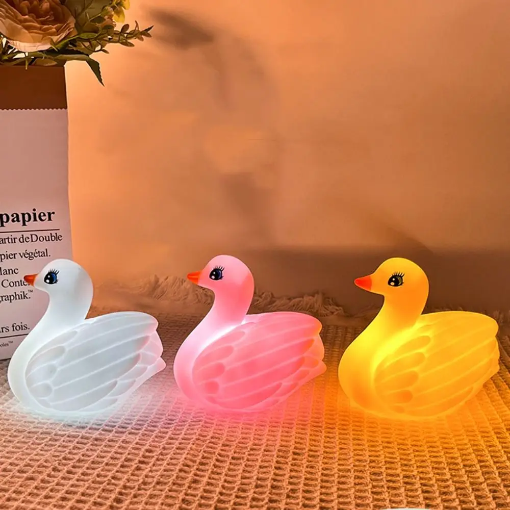 

Desktop Ornament Creative Swan Night Light Cartoon Cute Bedside Decoration Light Portable Exquisite Atmosphere Light Girl Boy