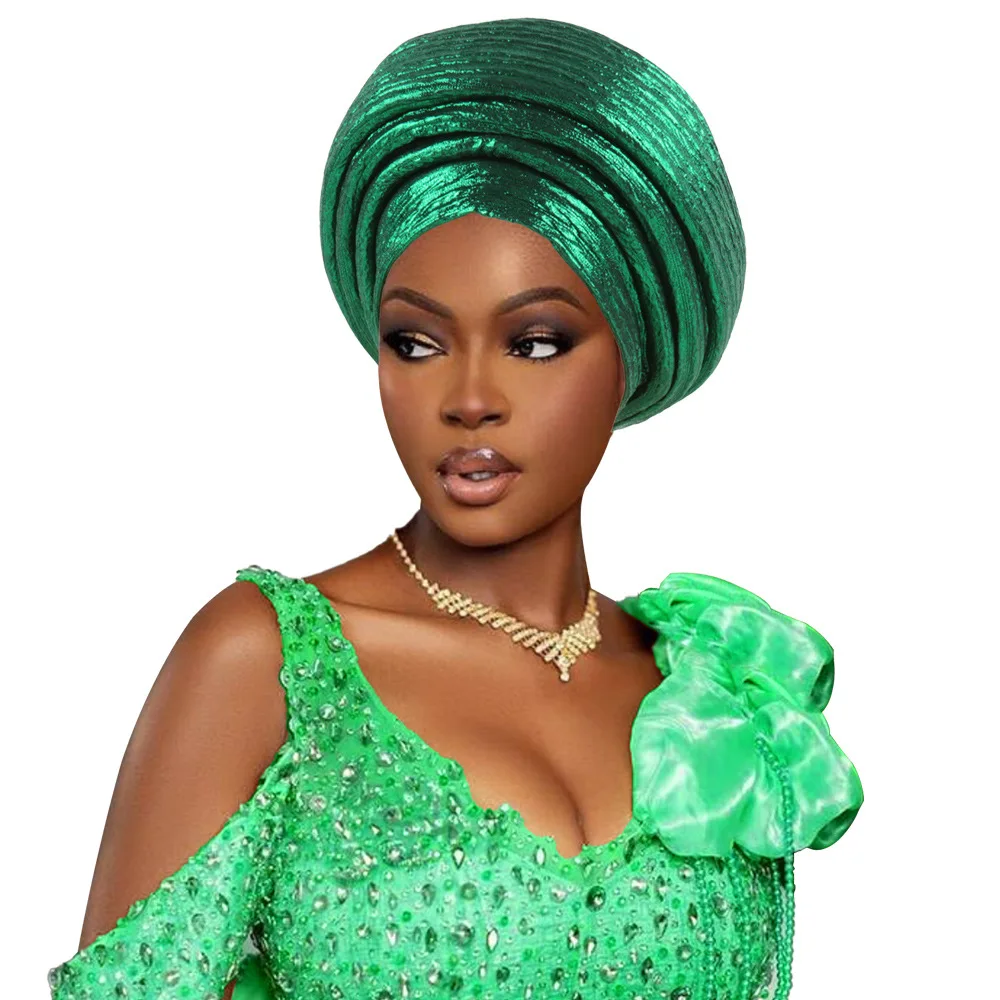 Amazon New Women's Stretch Ribbed Layered African Ethnic Turban Hat, Thousand Leaves Style Cross Border