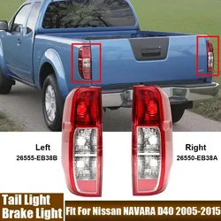 Left, Right Tail Light Car Accessories Fit For Nissan NAVARA D40 2005-2015 Pickup Rear Brake Signal Lamp #26555EB38B, 26555EB38A