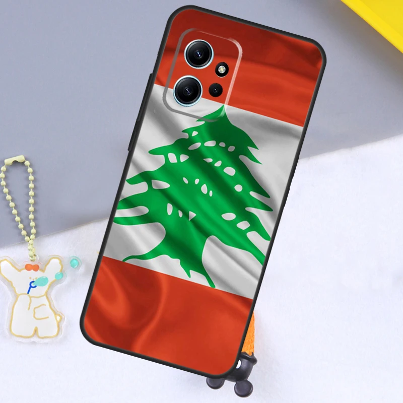 Lebanon Flag Case For Xiaomi Redmi 13C 12C 9C 10C 12 Cover For Redmi Note 10 9 8 11 12 Pro 12S 11S 10S