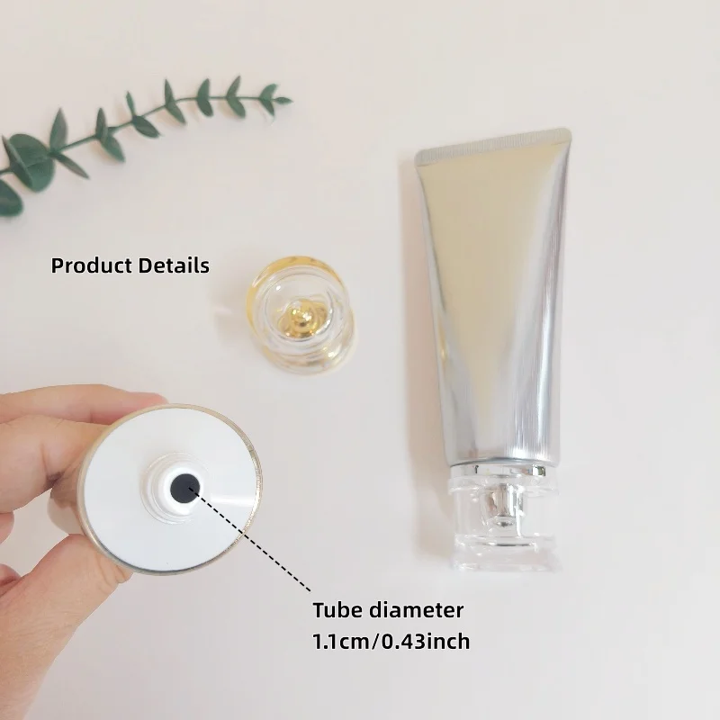 6 قطع 100 جرام أنبوب مستحضرات التجميل متوفر في المخزون، متوفر باللون الذهبي/الفضي بالكامل، متوفر لمصنع الدفعة الصغيرة بالجملة #2