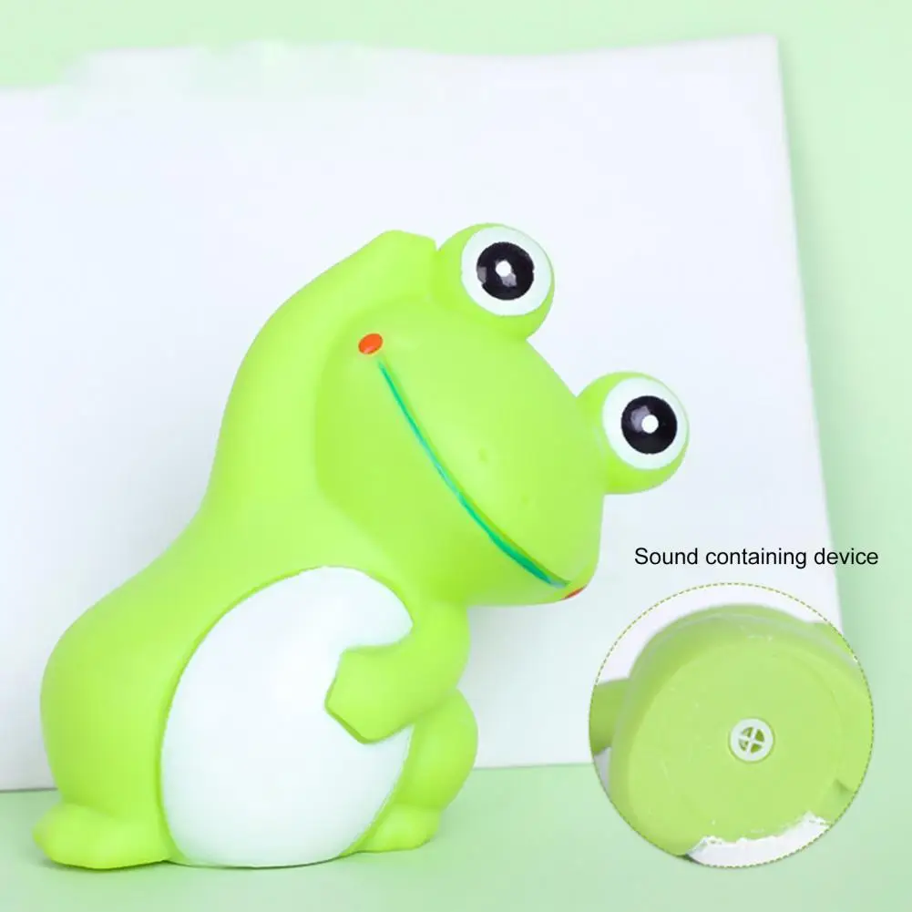 

Dog Stuffed Toys 4Pcs Eye-catching Adorable Appearance PVC Cartoon Frog-Shaped Pet Interactive Toys Pet Accessories