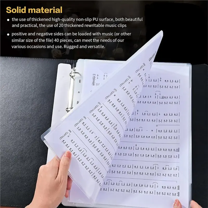 A74K-Choir Holder For Letter Size Music Writable 40-Page Choir Folder