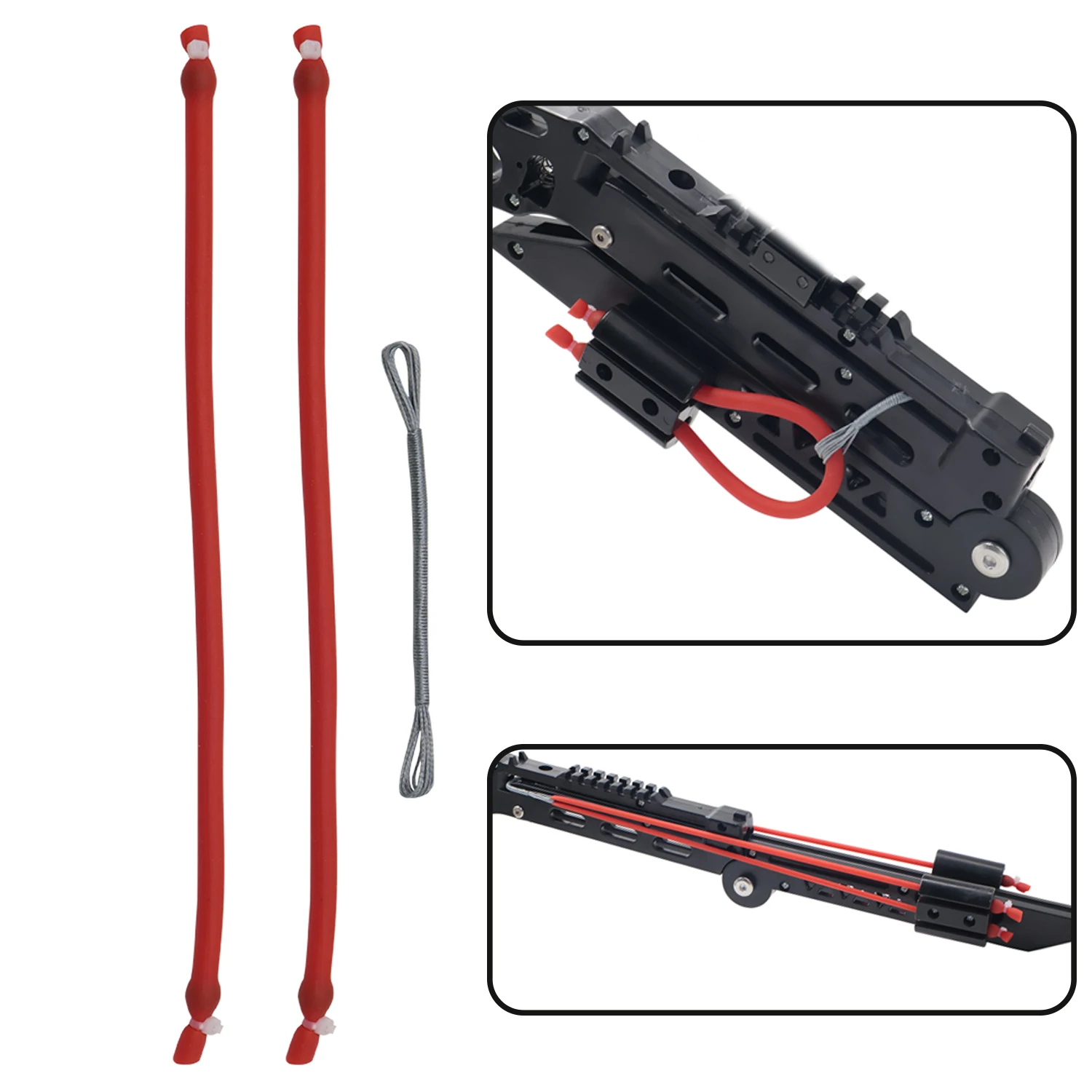 Folding Slingshot Rubber Bands, Hunting 3060 Rubber Bands, Professional Shooting Slingshot Accessories, DIY Shooting Accessories