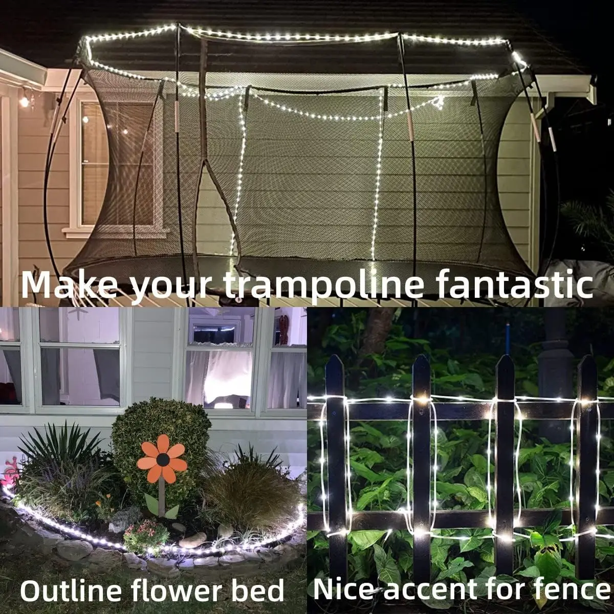 Outdoor Solar Tube Rope Led Light Christmas Garden Decoration Fairy String Lights 22M/12M/7M Wedding Party Led Garland Lamp