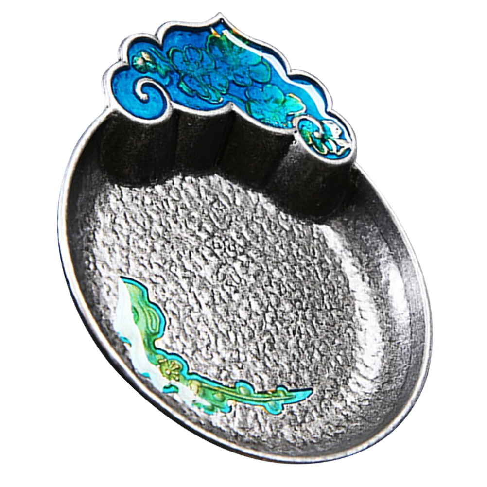 

Tea Cup Coasters Zinc Alloy Drink Coaster Set Heat resistant Cup Mat Vintage Saucer Home Coasters Anti scald Metal Round Small