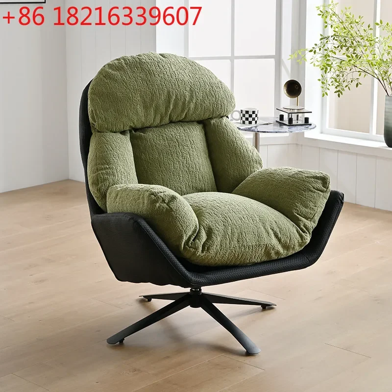YAO casual modern simple living room balcony Italian minimalist single rotating sofa recliner