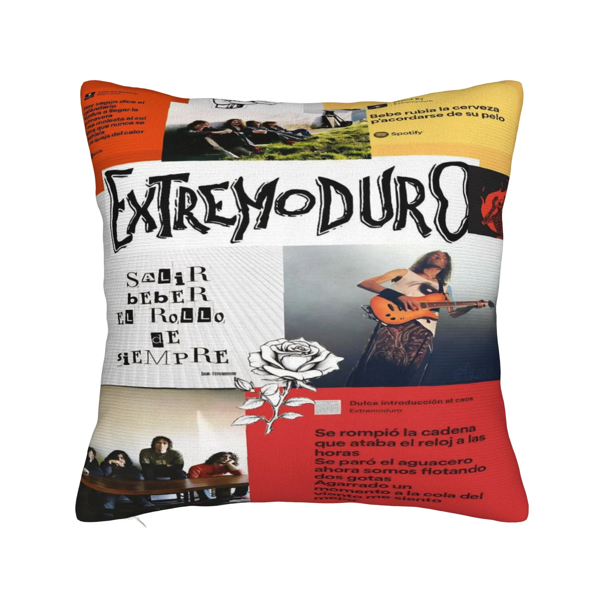 Décor de siège Extremoduro Rock Band Tour taies d'oreiller Merch housses d'oreiller fermeture éclair multi-tailles