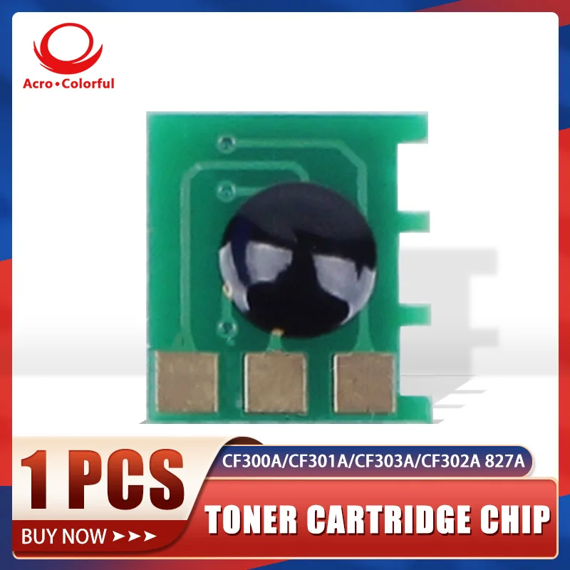 Chip de tóner 827A CF300A CF301A CF303A CF302A para HP LaserJet M880z+ M880z M855xh M855x, chip de tambor de cartucho CF358A CF359A CF364A
