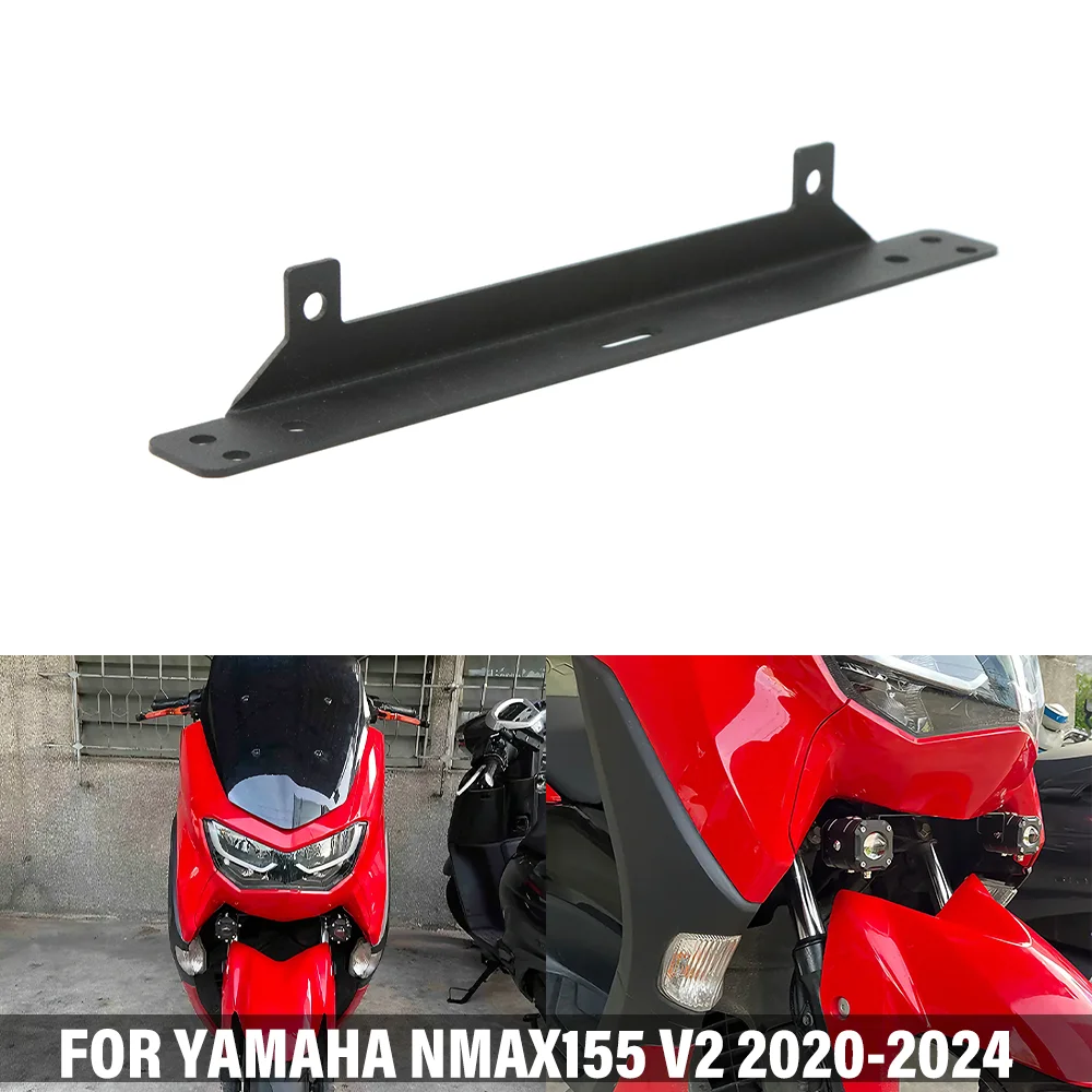 Motorrad-Scheinwerferhalterung Zusatzlicht-Halterung Sport-Nebelscheinwerfer Untere Lichthalterung für YAMAHA NMAX155 NMAX-155 V2 2020-2024