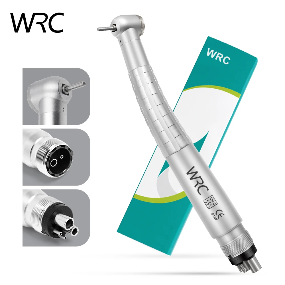 Dental High Speed Handpiece Non-LED Light Push Button Anti Retraction Air Turbine Handle High strength and low sound